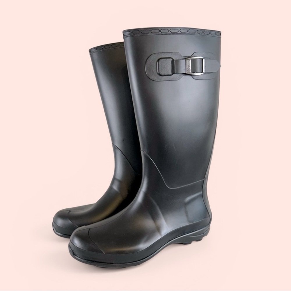 Kamik Women’s 8 Black Rubber Rain Boots Wellies